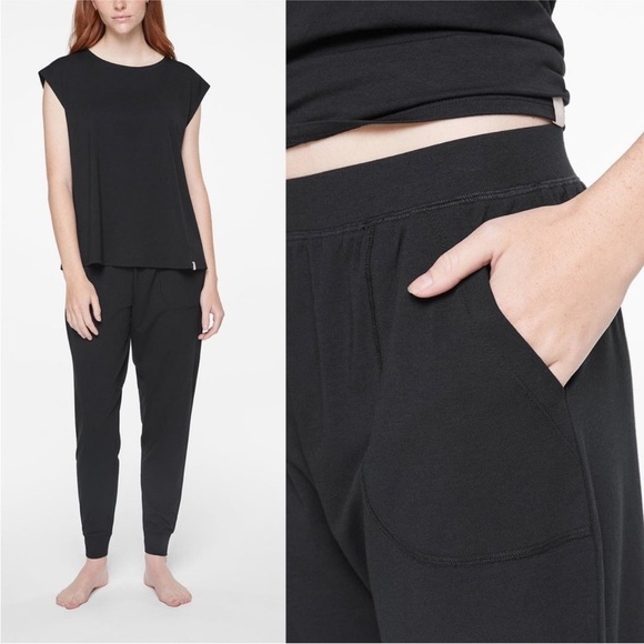 ThirdLove Pants - NWT ThirdLove WonderKnit Pajama Jogger Pants Black